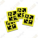Mini stickers Groundspeak - Lot de 4