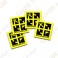 Mini stickers Groundspeak - Lot de 4