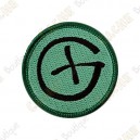 Patch geocaching rond - Noir
