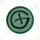Patch geocaching rond - Noir