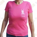 T-Shirt "Travel Bug" Trackable Femme - Rose
