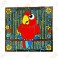 Géocoin "Macaw" - Rouge