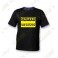 T-Shirt "Caution" Homme - Noir