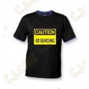 T-Shirt "Caution" Enfant - Noir