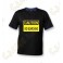 T-Shirt "Caution" Criança - Negro