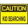 T-Shirt "Caution" Enfant - Noir