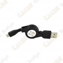 C&acirc;ble r&eacute;tractable USB - Mini USB