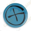 Geocaching button - Blue