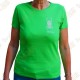 T-Shirt "Travel Bug" Trackable Femme - Vert