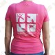 Trackable "Travel Bug" T-shirt for Women - Pink