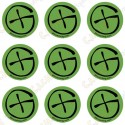 Sticker Geo "Round X-Small" - Lot de 9