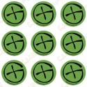 Sticker Geo "Round X-Small" - Lot de 9