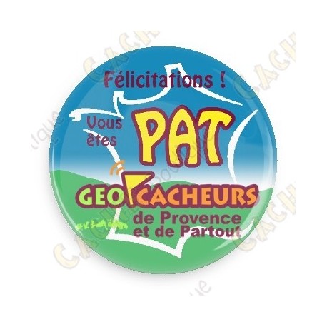 Chapa Geocacheurs de Provence - PAT