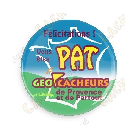 Badge Geocacheurs de Provence - PAT