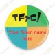 Badge Team Name x 100 - Personnalisable