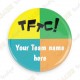 Badge Team Name x 50 - Personnalisable