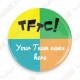 Badge Team Name x 50 - Personnalisable