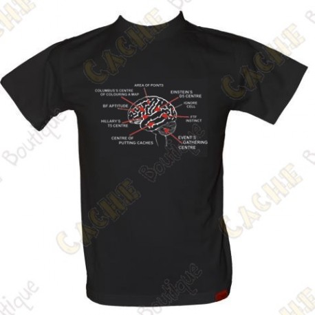 Camiseta "Geo Brain" Hombre - Negro