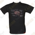 Camiseta "Geo Brain" Hombre - Negro
