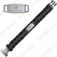 Trackable Paracord Bracelet - Brugse Beer VI - Black / Grey - Presale
