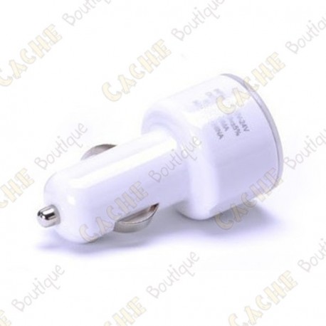 Chargeur allume-cigare double USB - 2A + 1A
