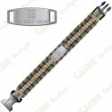 Bracelet Paracorde - Eat Sleep Cache - Kaki / Beige