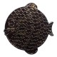 Geocoin "Rainbow Fish" - Light on Black Black Nickel LE