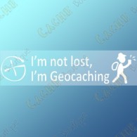 Sticker "I'm not lost, I'm Geocaching"