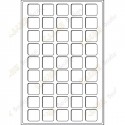 Plateau L pour géocoins 31 x 31 mm - 45 cases