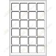 Plateau L pour géocoins 47 x 47 mm - 24 cases