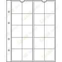 Pocket sheet for NUMIS album - 34 mm