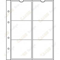  6 pockets per sheet for your geocoins up to 55 mm. 
