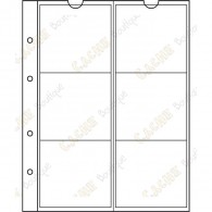  6 pockets per sheet for your geocoins up to 55 mm. 