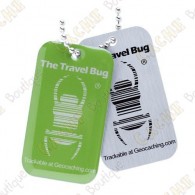  Travel bug oficial Groundspeak con QR code. 