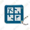 Traveler Logo Geocaching - Azul