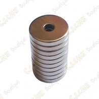 Magnet neodyme anneau 12x3x2mm