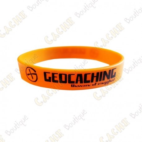 Bracelet silicone Geocaching Enfants  - Orange