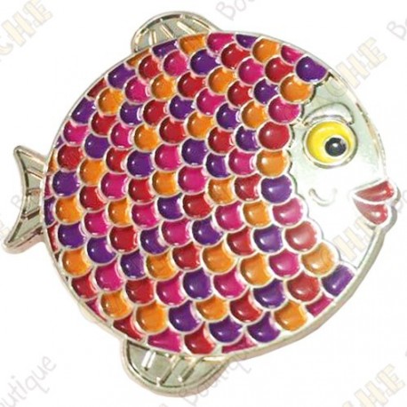 Geocoin "Rainbow Fish" V2 - Groundspeak Pink