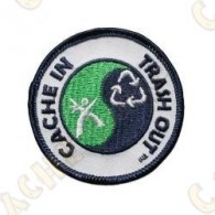  Patch geocaching com logotipo CITO. 