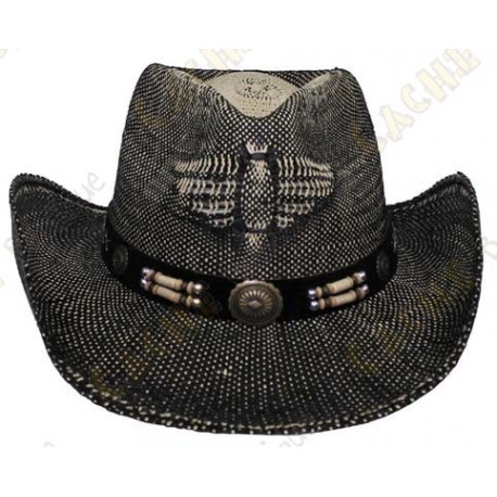 Chapeu "Texas" - Preto / Marrom