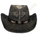 Chapeu "Texas" - Preto / Marrom