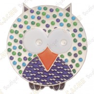 Geocoin "Dotted Owl" - Smart - Silver LE