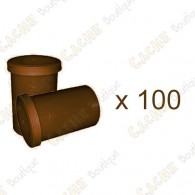 Mega-Pack - Film canister marron x 100