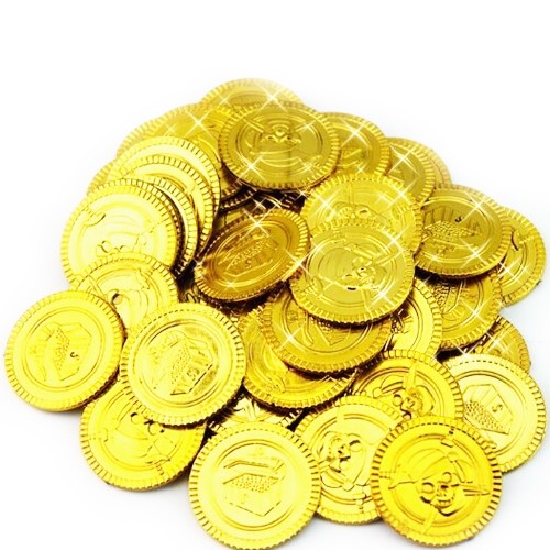 Monedas De Oro Piratas – Juego De Monedas Decorativas, Ideales Para Juegos De Rol, Tesoros, Disfraces De Pirata Y Fiestas Temáticas