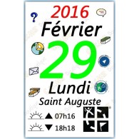 "29 février 2016" magnet