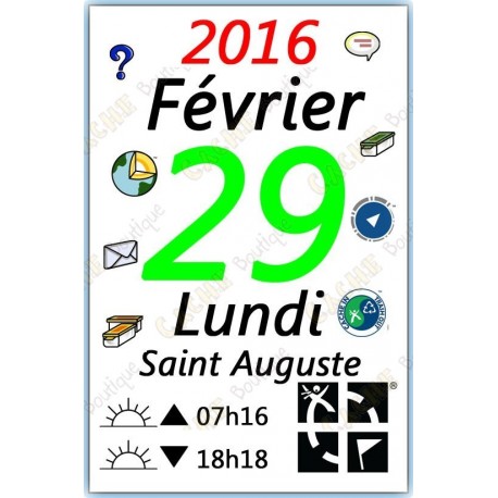 "29 février 2016" magnet - Presale