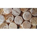 Wood coins personalizados x 100