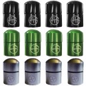 Magnetic Nano Cache "Geo" x 12 - 3 colors