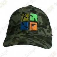 Casquette logo Geocaching quadri - Camouflage