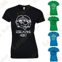 T-shirt "Geocaching Addict" Mulher